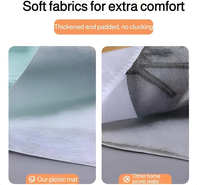 lilaBelle] Thick Picnic Mat【Waterproof Camping Blanket】 Oxford Cloth with PVC Backing Portable Outdoor Cover for BBQ Spring Outing Festival Beach Party Essentials Style H