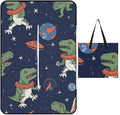Zipper Funny Astronaut Dinosaur Rocket Style Picnic Mat Suitable for Travel Camping Park Or Home Use