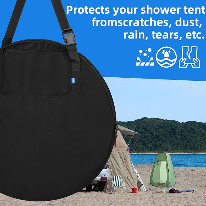 Carry Bag for Privacy Shower Tent Lightweight Storage Replacement Bag for Portable Toilet Tent Pop Up Pod Changing Room Accessories Bag Only
