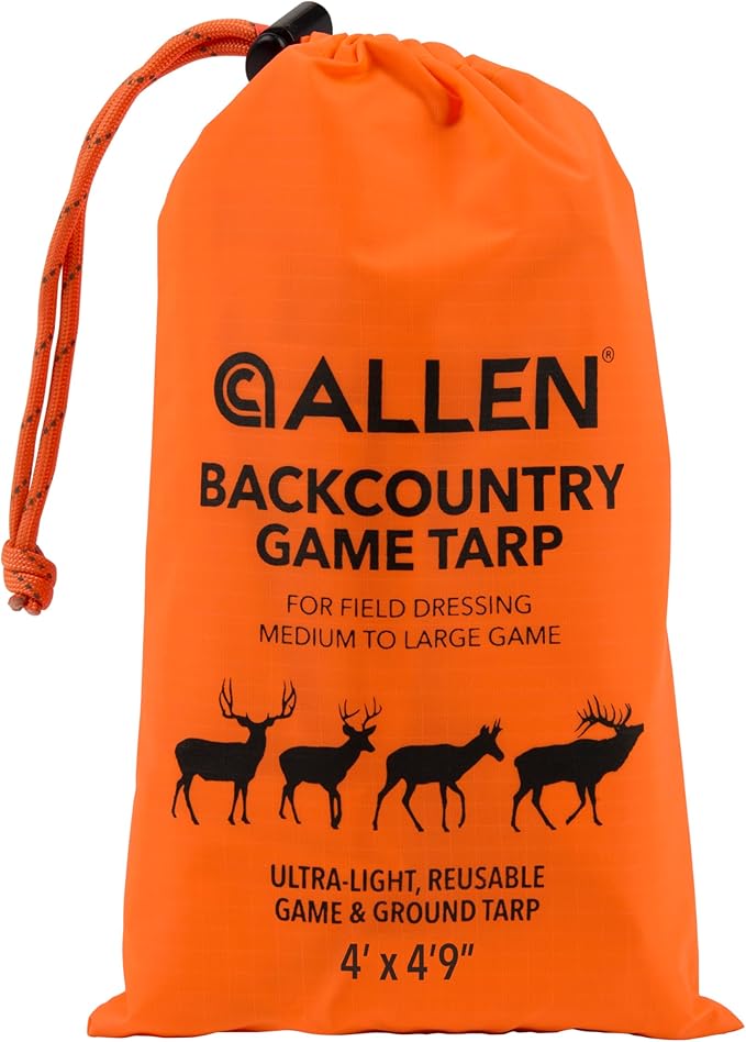 Allen Company Backcountry Game Tarp 4’ x 4’9” Blaze Orange