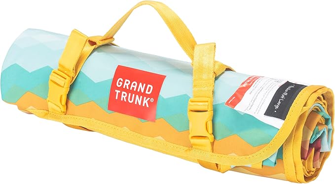 GRAND TRUNK Meadow Mat Large | Waterproof Outdoor Picnic Blanket with Stakes Lightweight &amp Packable for Beach Camping &amp Parks | Horizon
