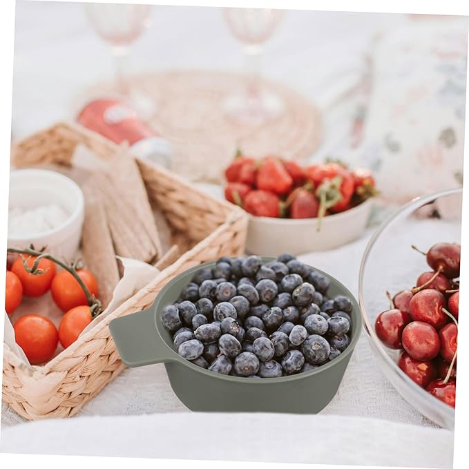 Plastic Dinnerware Camping Plates Bowls Outdoor Serving Dishes Multi-Functional Snack Bowls for Side Dishes Easy Clean