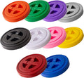 Smart Seal Replacement Lid - 10 Pk Multi Color - Easy Screw On Container Lid for 3.556 &amp 7 Gallon Buckets - Food Grade Industrial Storage Wood Pellets Cat &amp Dog Food More