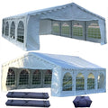 DELTA 26'x16' Budget PE Party Tent + (2) Long Bags + (1) Short BagTents for Partiescarpas para FiestasHeavy Duty Upgraded Galvanized Wedding Tent Canopy Big Tents Carport Outdoor Event