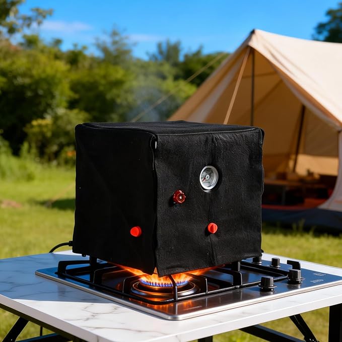 Thermal Insulated Blanket Cover for Coleman Camp Oven Heat Resistant Up to 1800°F with 3 Magnets Include Save Time &amp Fuel