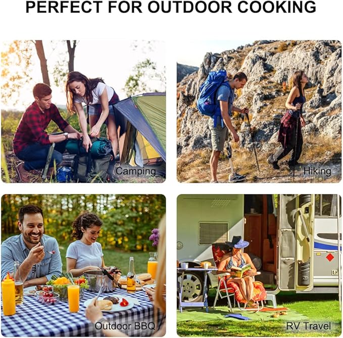 Camplux Dual Fuel Propane &amp Butane Stove with Carrying Case Portable Camping Stoves with CSA Certification