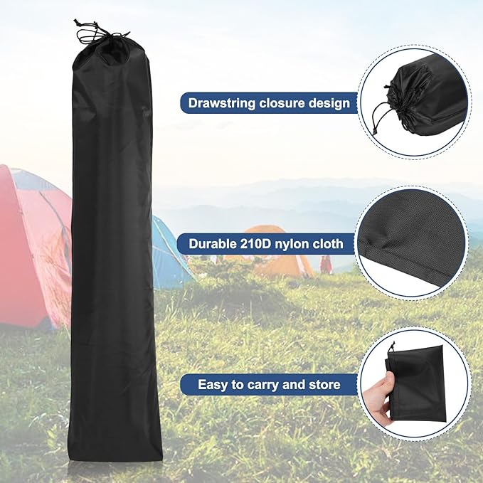 HARFINGTON 4pcs Camp Chair Replacement Bag 31 x 8 Large Nylon Foldable Carrying Bag Outdoors Folding Chair Cover Tripod Case with Shoulder Strap for Outdoor Camping Sports Black