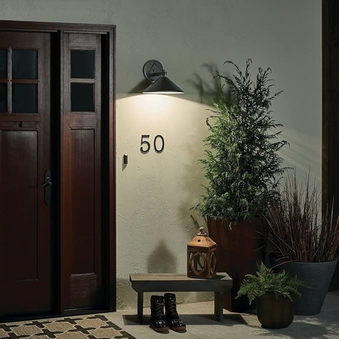 Kichler Ripley 7.5 1 Light Outdoor Wall Light in Olde Bronze®