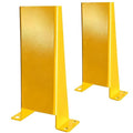 Pallet Rack Post Protectors 16 Height Steel Pallet Rack Guard Safety Yellow Racking Protectors (2 Packs)