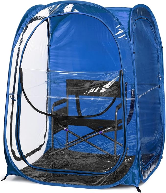 WeatherPod® The Original Shark Tank MyPod™ 1-2 Person Pop-Up Pod - Stay Warm Dry and Out of The Sun - Weather Pod for Sports Rain or Wind