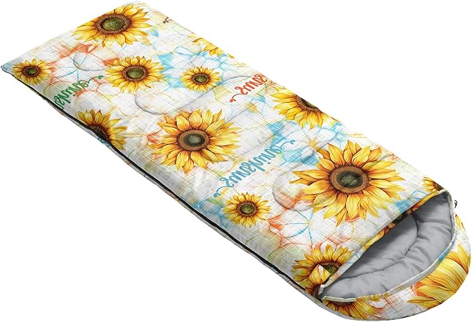 QOOMO Camping Sleeping Bags3 Season Warm &amp Cool WeatherLightweightWaterproof Sleeping Bags for Adults &amp KidsTravelingand OutdoorsCamping Gear Equipment