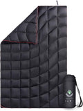 4Monster Down Camping Blanket - Outdoor Travel Quilt Puffy 650 Fill Packable LightweightWind &amp Waterproof | Ideal for Stadium BackpackingPicnics Beach and Hiking