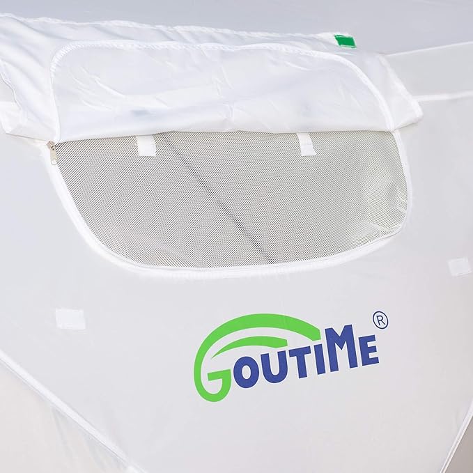 Goutime Professional Work TentInstant Pop-Up Canopy Tent 2x2m Heavy-Duty Portable Shelter for Construction Site Outdoor Workshop Warehouse &amp CampingYellow