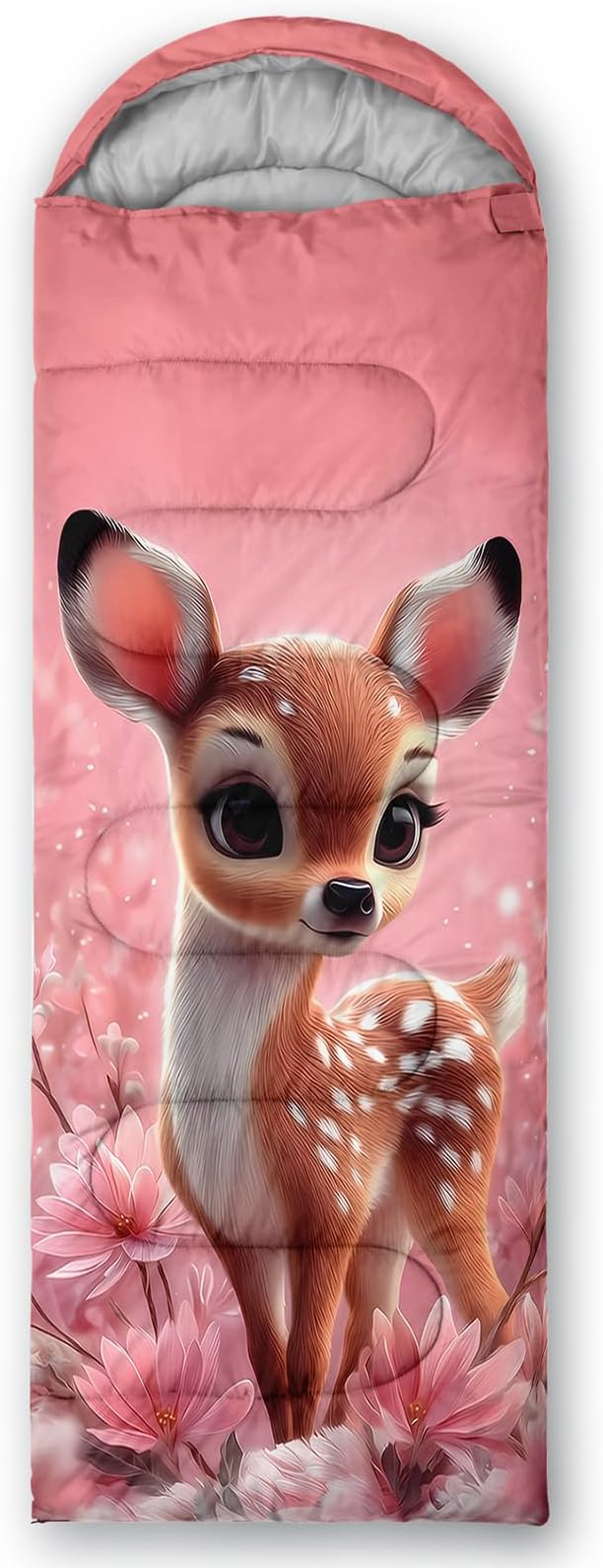 AILONEN Cartoon Camping Sleeping Bag for Boys Girls AdultsLightweight &amp Waterproof3 Season Warm &amp Cold WeatherPortablePrinted Sleeping BagTravelingCampingHiking