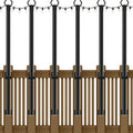 6 Pack String Light Poles5Ft Metal Poles for Outdoor String LightsOutdoor Light Poles with PostPoles/Stand for OutsidePatioDeckBackyardGarden WeddingParty