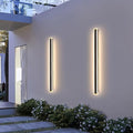59inch 2 Pack Modern Outdoor Wall Sconce 3000K LED Outdoor Wall Lights IP65 Waterproof Black Exterior Light Fixtures for Garage Garden Patio