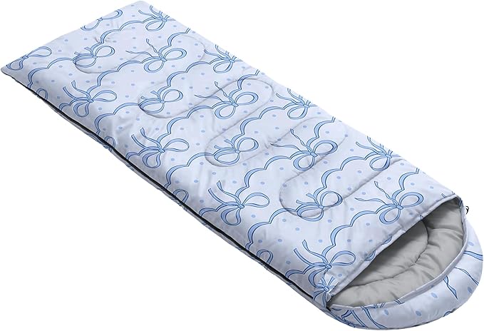 QOOMO Camping Sleeping Bags3 Season Warm &amp Cool WeatherLightweightWaterproof Sleeping Bags for Adults &amp KidsTravelingand OutdoorsCamping Gear Equipment