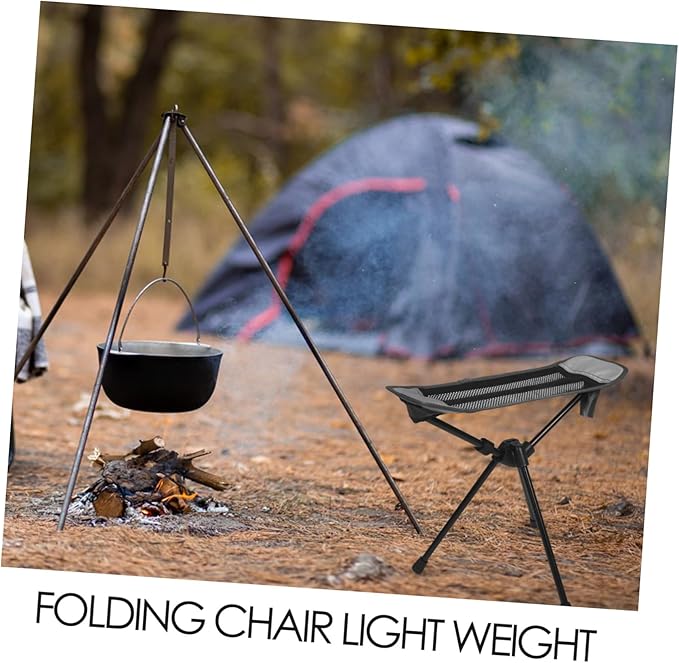 balacoo Portable Folding Camping Chair Small Camping Footrest Beach Foot Rest Lightweight Sturdy for Outdoor Activities