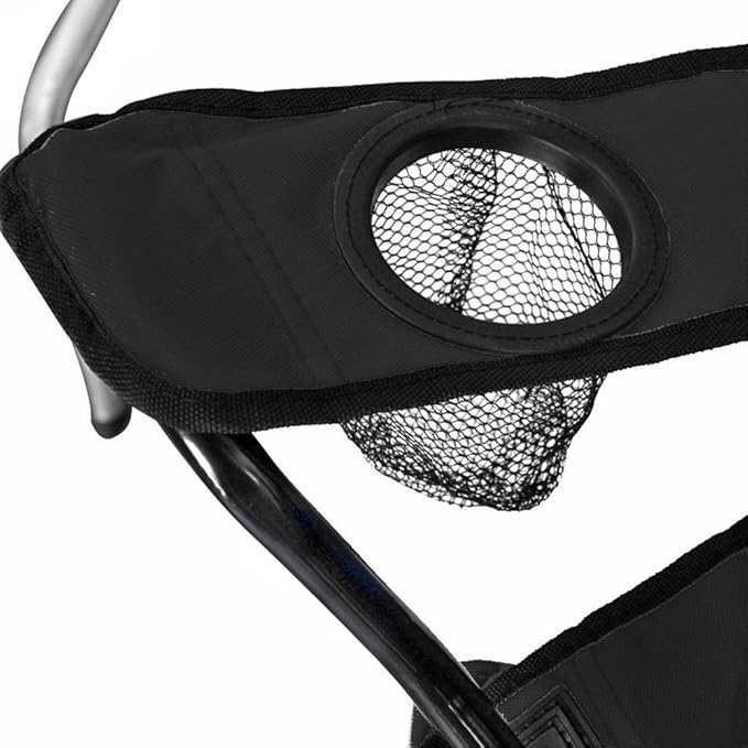 GoTEAM! Portable 2-Seat Folding Camp Chair with Cooler Umbrella &amp Cup Holders – Outdoor Picnic Beach or Tailgate Seating – Carry Case Included