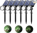 Bosceos Solar Spot Lights Outdoor - Adjustable Solar Flood Lights with 30 LEDs 3 Modes 800 LumensIP65 Waterproof Solar Light for Landscape Yard Garden Driveway Tree(Daylight White 6-Pack)