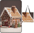 Zipper Gingerbread House Style Picnic Mat Suitable for Travel Camping Park Or Home Use