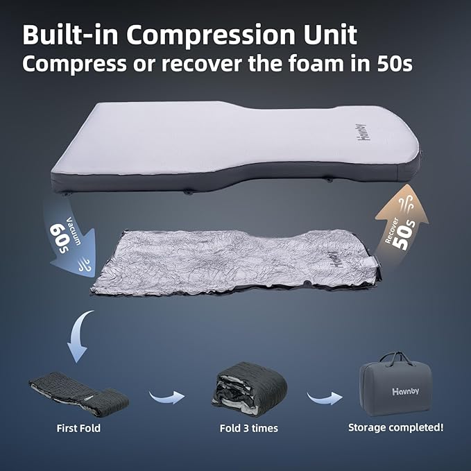 4.5inch Foam Mattress &amp Sheet Bundle Compatible with Tesla Model Y/Juniper / 3 Vacuum Compression Full Size Bed for Roadtrip Job Shifts Nap Camping