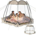 YOXIER 8-Person Instant Pop Up Tent for Parties - Weather Proof Bubble Tent Dome with Vents - Large Outdoor Camping Shelter &amp Beach Shade Carpas para Patio &amp Pop Up Canopy Alternative Khaki