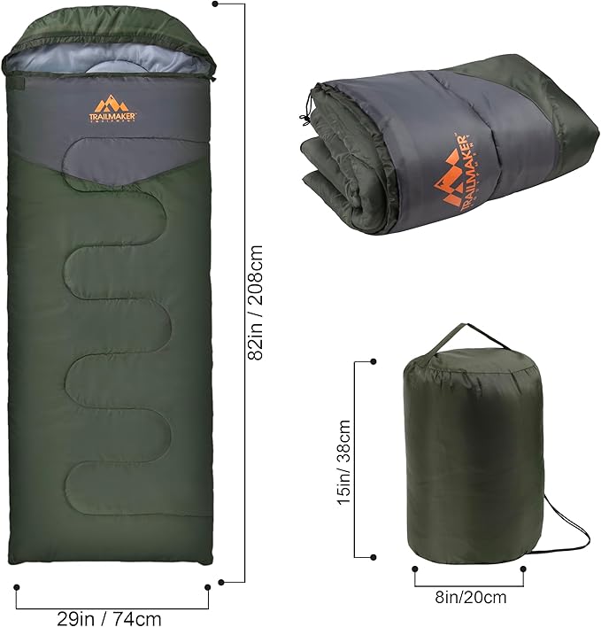 10 Pack Bulk Mummy Sleeping Bags for Adults Cold Weather 0 Degree Backpacking Camping Hooded Sleeping Bags for Homeless Adults Scouts Indoors Outdoors