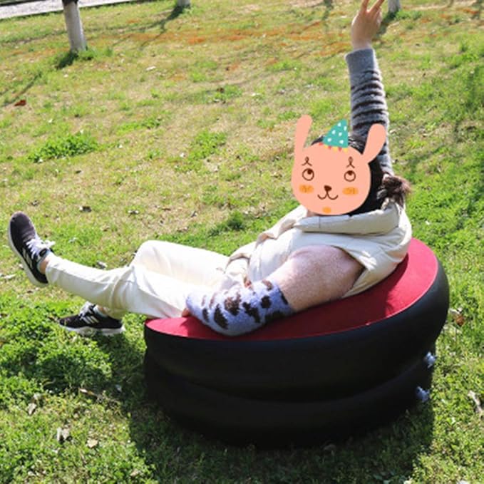 Inflatable Chair Sofa Blow Up Seat Gaming Lounger Indoor Outdoor Camping Garden Single