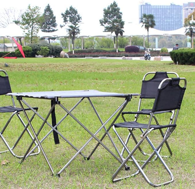 Lightweight Outdoor Foldable Fishing Chair with Backrest Portable Aluminum Camping Stool for Hiking Beach Garden