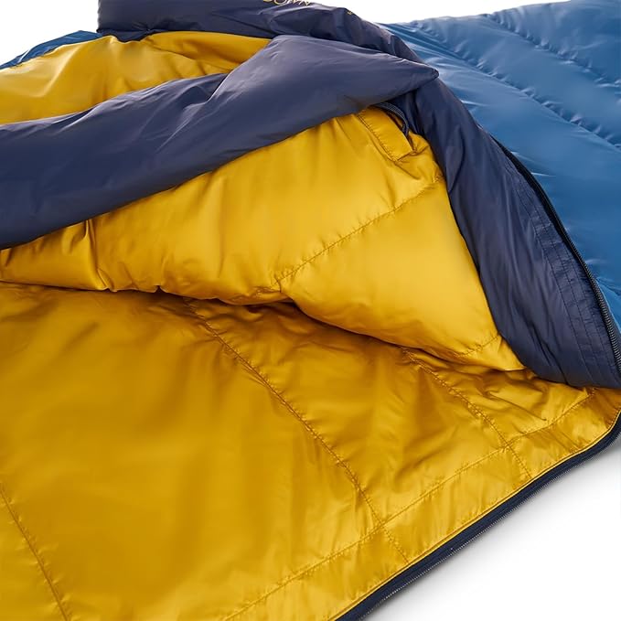 Kelty Cosmic 20 Down Mummy Sleeping Bag for Backpacking Campers 550 Fill Power Recycled Fabrics with PFAS-Free DWR Designed in Sunny Colorado