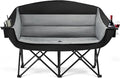 apollo walker Oversized Double Camping Chair for 2 Person - Extra Wide &amp Heavy Duty 600lbs Camp Couch with Dual Cup Holder &amp Carry Bag Camping Loveseat for Outdoor Lawn Beach Park