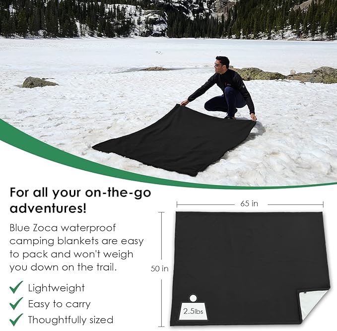 Waterproof Blanket | Machine Washable Dog Bed Cover | Waterproof Pet Blanket for Couch Bed &amp Car | Cat &amp Dog Blankets for Large Dogs Pets &amp Adults | Travel Size - 65x50in Black