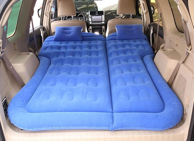 Car Mattress for Subaru Forester VI 2024 2025 2026 Portable Multifunctiona Outdoor Travel Nflatable Bed with Air Pump and Storage Bag AccessoriesBlue