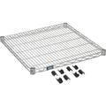 Nexel Additional Wire Shelf for Wire Shelving Units 600-800 lb Capacity 24W x 30L Silver Epoxy Finish