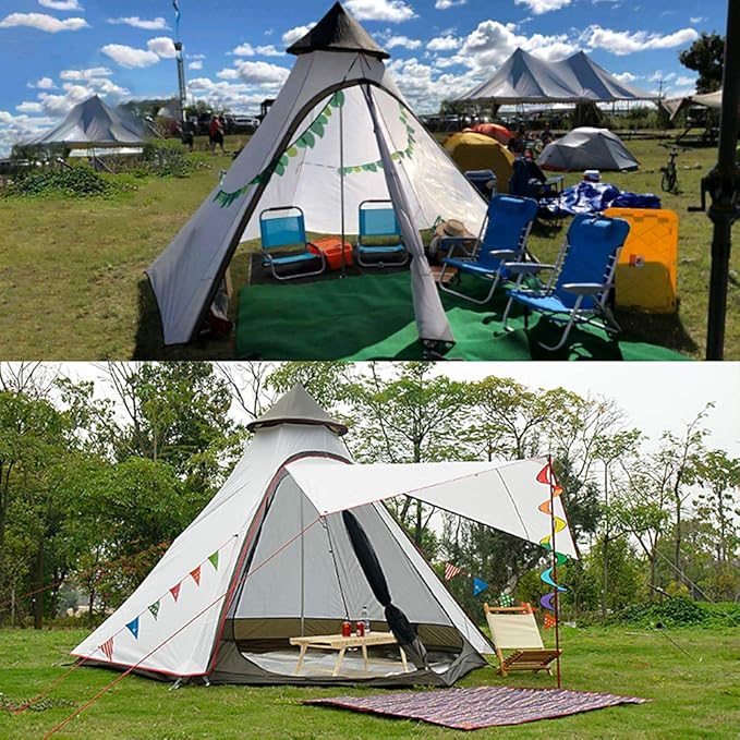 12'x10'x8'Dome Camping Tent 5-6 Person 4 Season Double Layers Waterproof Anti-UV Windproof Tents Family Outdoor Camping Tent | Double Layers Waterproof Anti-UV Windproof Family Outdoor