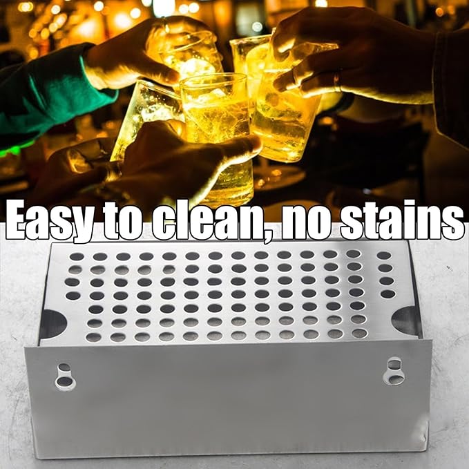 Sturdy Nonrust Steel Drip Tray for Wine Bottles Frying Pan Perfect for Cafes Restaurants and Household Accessory Tray
