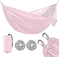 Cute Pink Portable Camping Hammocks Hammocks with Tree Straps 114 x 54