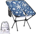 Honeybaby Folding Camping Chair Starfish Shells Theme Camping Chairs Lightweight Portable Chair Outdoor Foldable Chairs for Camping Travel Picnic Beach Hiking