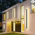 59INCH-2Pack Long Outdoor LED Wall Lights45W Waterproof IP65 Warm White 120V LED Wall Mount Light Fixture Acrylic Black Exterior Wall Lights for House Courtyard Balcony Wall
