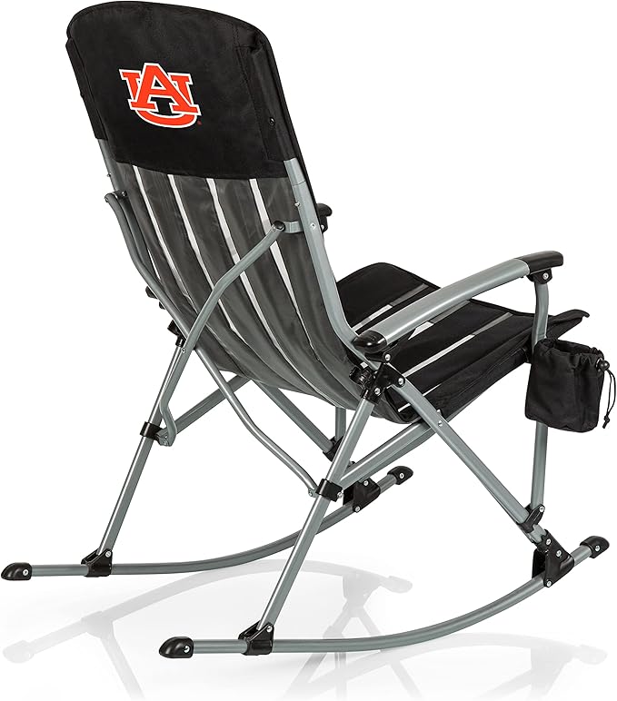 Picnic TIME NCAA Unisex-Adult NCAA Outdoor Rocking Camp Chair XL Heavy Duty Camping Chair for Adults