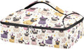 Casserole Carrier Loveliness Dog Pattern PrintInsulated Casserole Carrier for Hot or Cold Food Thermal Lunch Tote for Potluck Parties Picnic Beach Fits 9 x 13 Inches Baking Dish
