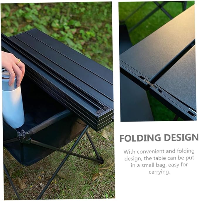 BESPORTBLE Portable Folding Table for Outdoor Camping Multi-Purpose Beach and Picnic Use Storage Bag Easy to Transport and Store