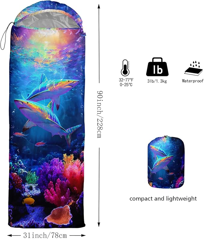 AILONEN Sunflower Sunset Sleeping Bag for Boys Girls Adults3 Season Warm &amp Cool Weather Botanical Design Lightweight Waterproof Camping Sleeping BagHikingOutdoor Backpack Traveling
