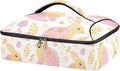 Casserole Carrier Pattern Print Cute RabbitInsulated Casserole Carrier for Hot or Cold Food Thermal Lunch Tote for Potluck Parties Picnic Beach Fits 9 x 13 Inches Baking Dish