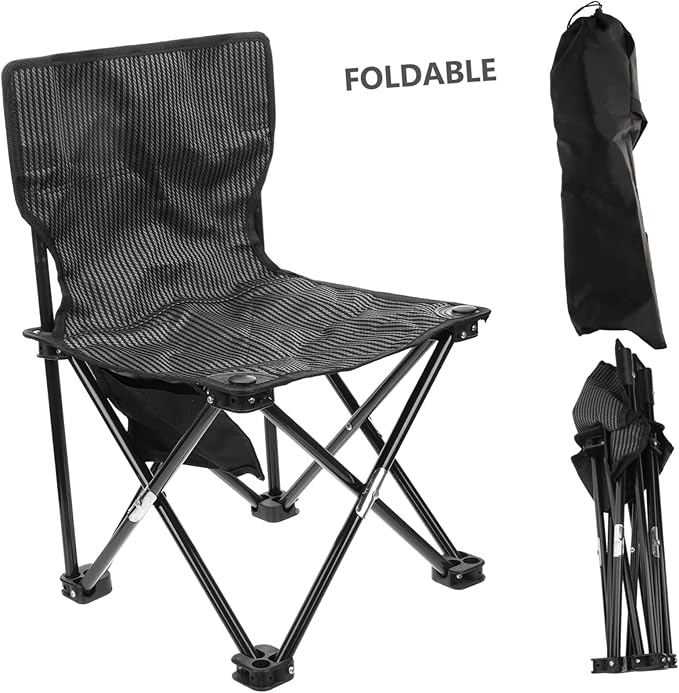 SUPVOX Portable Folding Beach Chair Carrying Bag Compact and Lightweight Outdoor Chair for Camping Fishing and Hiking and Comfortable Design for