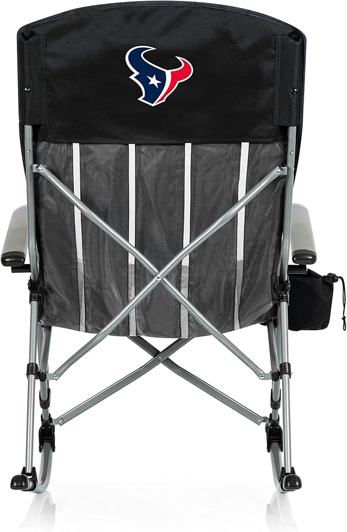 Picnic TIME NFL Unisex-Adult NFL Outdoor Rocking Camp Chair XL Heavy Duty Camping Chair for Adults