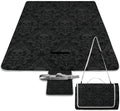 Gothic Skulls Damask Style Black White Waterproof Outdoor Picnic Blanket Sandproof Beach Mat for Camping Hiking Grass Travelling