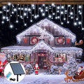 320LED Solar Christmas Lights Outdoor Waterproof Christmas Decorations Lights 29.5ft 60 Drops8 Modes Solar Powered Rechargeable Fairy Lights for Party HolidayWedding Decorations (Cool White)