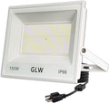 LED 150W Flood Light IP66 Waterproof Super Bright Work Lights13000lm 6500K Daylight White Outdoor Spotlight for GaragePlaygroundsParking LotBasketball Court